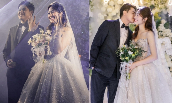 Ảnh cưới nét căng của hoa khôi bóng chuyền Việt Hương với thiếu gia nhà 'trâm anh thế phiệt'