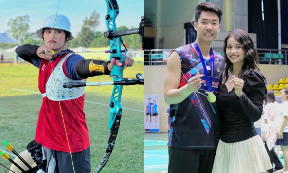 Hot: Hotboy cầm cờ Lê Đức Phát hẹn hò hotgirl bắn cung Ánh Nguyệt, chuyện tình nảy nở khi cùng tham dự Olympic Paris 2024