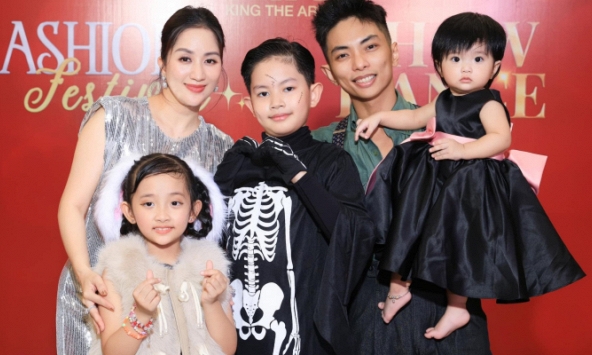 Quý tử nhà Khánh Thi - Phan Hiển vừa giành 6 HCV giải dancesport quốc gia, visual cực phẩm đón Halloween