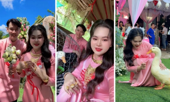 Sâu Tivi bất ngờ đi lấy chồng, khoe cảnh làm tiệc đám hỏi miền Tây cực đặc sắc
