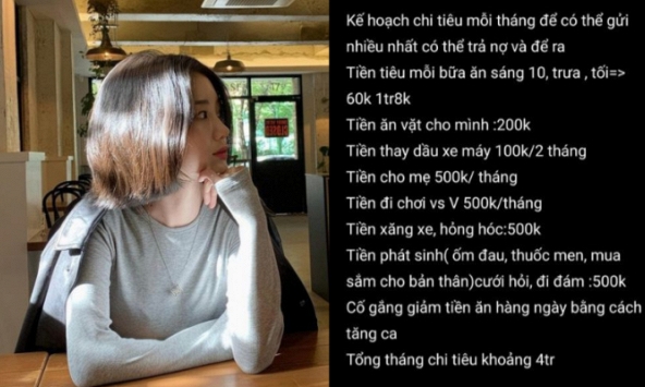 Tháng nào cũng mua 1 chỉ vàng, mỗi ngày chỉ ăn 60k để tiền mua xe máy và giúp bố mẹ lo việc nhà!