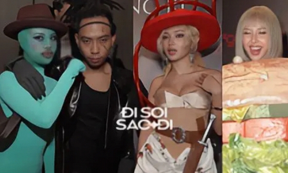 Tiệc Halloween hot nhất Vbiz: Châu Bùi - Quỳnh Anh Shyn cosplay 'chặt chém', tlinh dắt người yêu 'quậy' chấn động