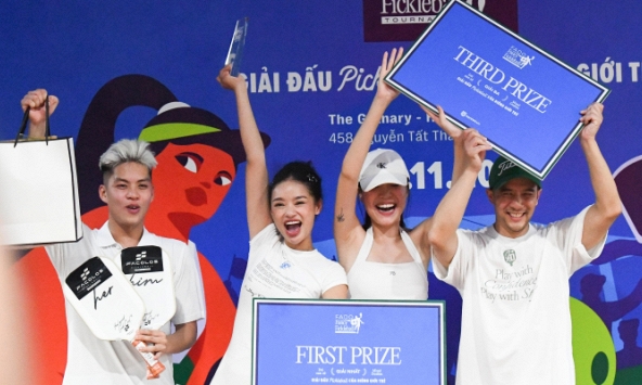 Dàn sao Việt phấn khích nhảy múa trong khoảnh khắc trao cúp vô địch, FADO Fancy Pickleball thành công mỹ mãn!