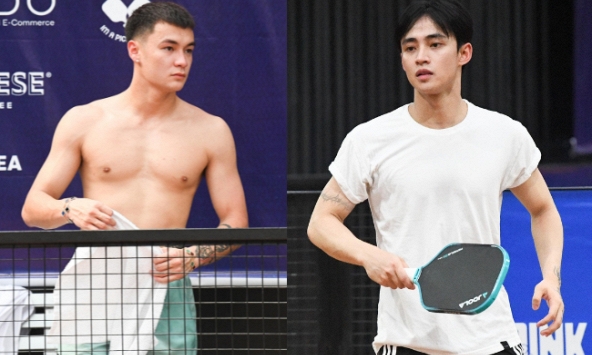Dàn trai đẹp khoe cơ bắp cuồn cuộn, visual cực phẩm tại giải pickleball hot nhất hôm nay
