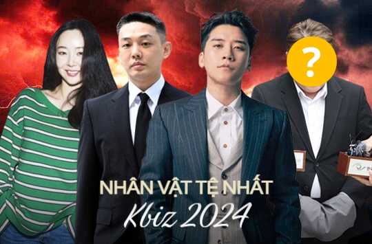 200 người trong Kbiz chọn ra Top nhân vật tệ nhất 2024: Bê bối cỡ Seungri - Yoo Ah In vẫn chào thua 1 ngôi sao