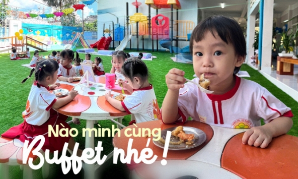 Buổi buffet 'kỳ lạ' ở trường mầm non công lập tại TP.HCM: Trẻ mê mệt 1 món 'khó ăn' nhờ cách chế biến siêu yêu của nhà trường!