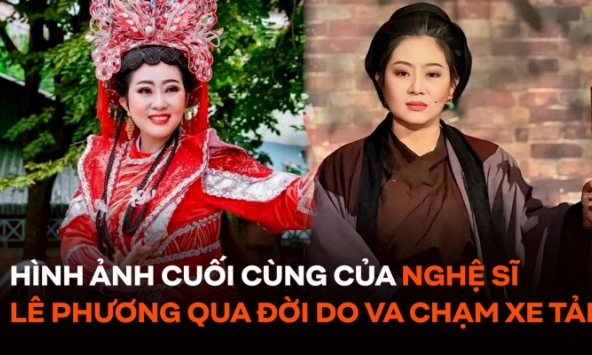 Xót xa hình ảnh cuối cùng của nghệ sĩ Lê Phương vừa qua đời do va chạm xe tải