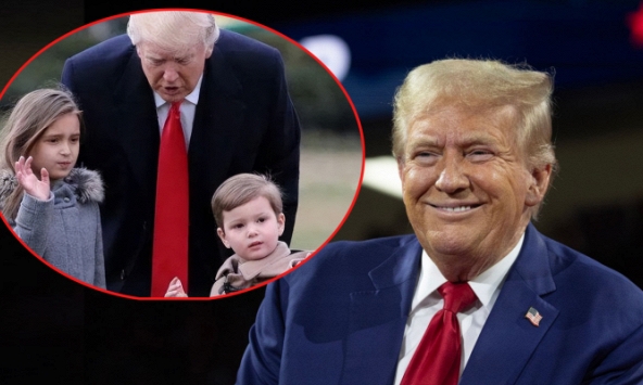 Bức ảnh khiến ông Donald Trump nhận 'cơn mưa' lời khen về cách dạy dỗ con cháu