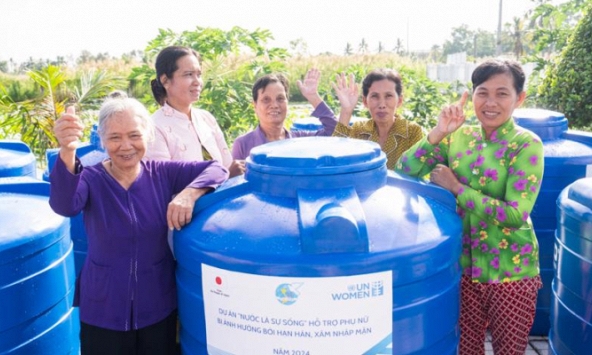 Hỗ trợ phụ nữ Cà Mau, Ninh Thuận chống chọi với hạn hán và xâm nhập mặn