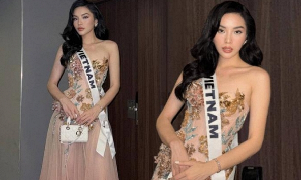 Hoa hậu Kỳ Duyên bị mất trang phục dân tộc