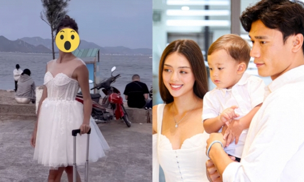 Lộ ảnh vợ mẫu tây Bùi Tiến Dũng qua cam thường, nhan sắc liệu có khác xa ảnh tự đăng xinh đẹp như thiên thần?