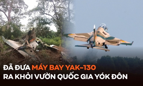 Đã đưa máy bay Yak-130 ra khỏi Vườn Quốc gia Yók Đôn