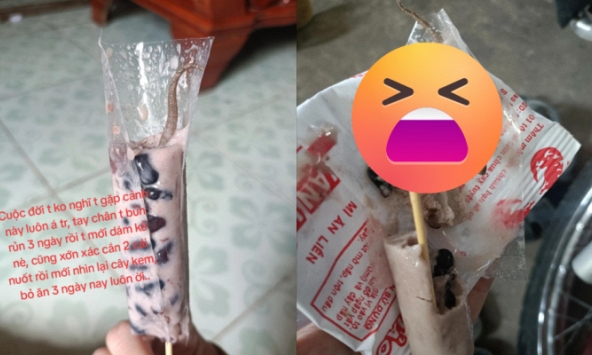 Cắn hai miếng, thứ hiện ra trong cây kem khiến cô gái “tay chân bủn rủn, bỏ ăn 3 ngày”