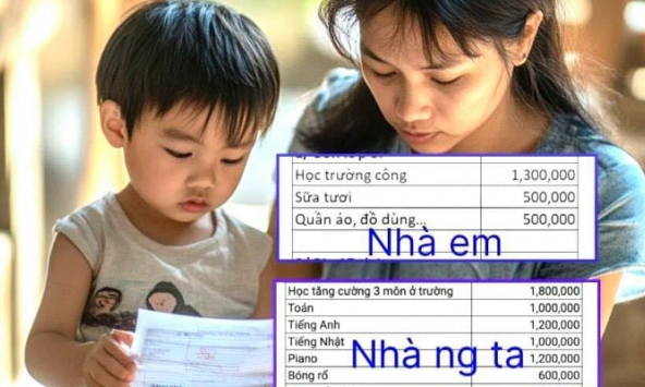 Đăng ảnh so sánh tiền học nhà mình và 'nhà người ta', bà mẹ Hà Nội khiến hội phụ huynh tranh luận rôm rả