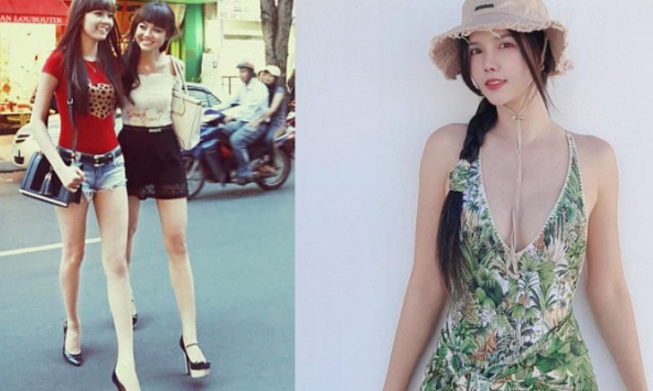 Kỳ Hân - vợ Mạc Hồng Quân tung ảnh thời chưa phẫu thuật thẩm mỹ, chân dài thẳng tắp, vẻ đẹp tự nhiên khiến dân mạng tiếc nuối