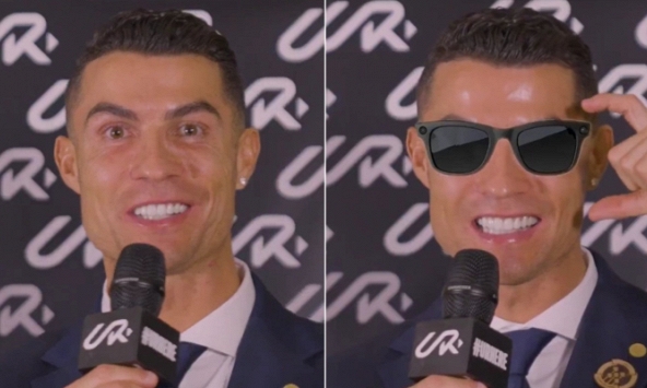 Ronaldo không bị cận vẫn đeo kính đi nhận giải, đăng tải đoạn video khiến hàng triệu người sửng sốt
