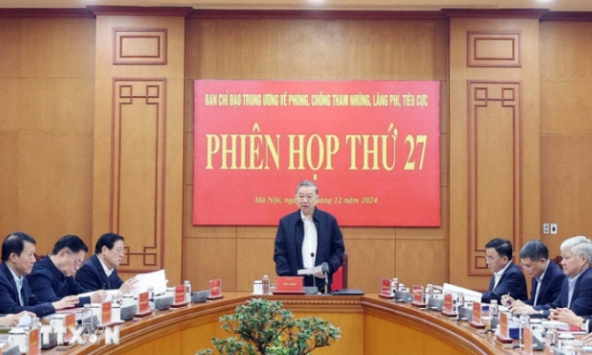 Tổng Bí thư: Tăng cường phòng, chống tham nhũng gắn với sắp xếp tinh gọn bộ máy