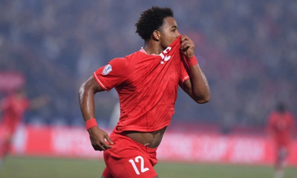 Khoảnh khắc Xuân Son ăn mừng được vinh danh ở Cúp Chiến thắng 2024