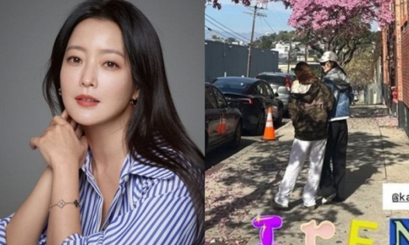 Kim Hee Sun 'lép vế' trước con gái 16 tuổi về chiều cao, netizen cảm thán: Không hổ là nhóc tì mỹ nhân đẹp nhất Kbiz