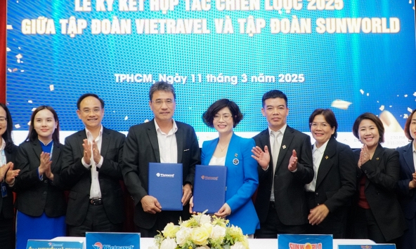 Tập đoàn Vietravel ký kết hợp tác chiến lược toàn diện cùng Sun World Group mở rộng hệ sinh thái du lịch, giải trí đẳng cấp
