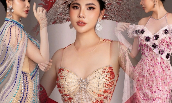 NTK Tommy Nguyễn chọn nàng thơ Á hậu Kim Khoẻ trong lookbook giới thiệu váy dạ hội Hoa hậu Doanh nhân Quốc gia Việt Nam 2025