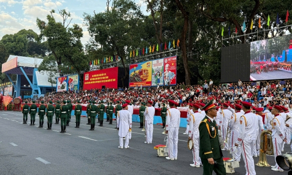 TP.HCM: Tổng duyệt cấp Nhà nước hoạt động diễu binh, diễu hành mừng đại lễ 30/4