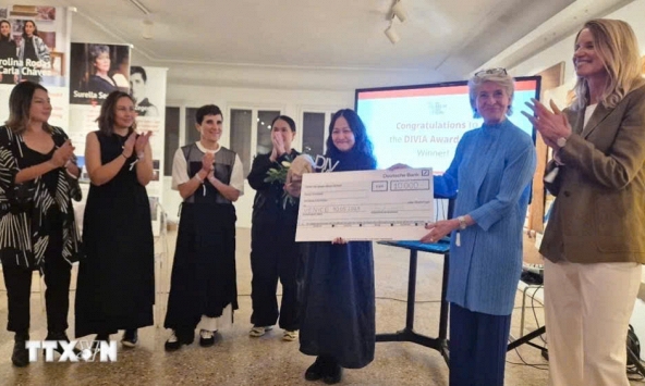 Nữ kiến trúc sư Việt Nam được trao tặng Giải thưởng DIVIA 2025 tại Italy