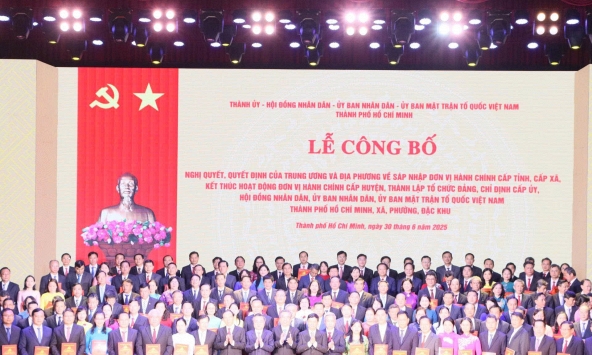 Danh sách Bí thư Đảng ủy của 168 đơn vị cấp xã phường thuộc TP.HCM mới