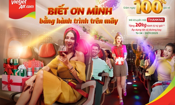 Vui mùa lễ hội, vi vu khắp chốn với tuần lễ ưu đãi lớn nhất năm từ Vietjet