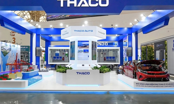 THACO giới thiệu mô hình toa tàu, robot và mô hình cảng biển tại Triển lãm “80 năm hành trình Độc lập - Tự do - Hạnh phúc”