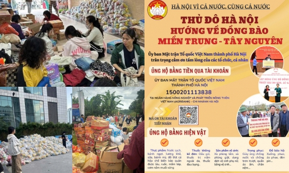 Trang Thông tin Chính phủ công bố các điểm tập kết nhận hàng cứu trợ ở Hà Nội