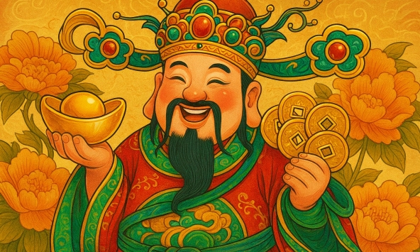 Đúng Rằm tháng 10 Âm lịch: Phúc khí tề tựu, cát tinh soi chiếu, 3 con giáp được Thần Tài ưu ái tột đỉnh