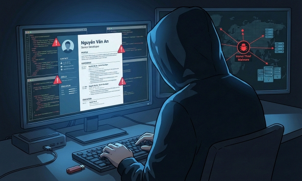 Chiến dịch tấn công Hanoi Thief: Dùng CV giả để cài mã độc vào doanh nghiệp