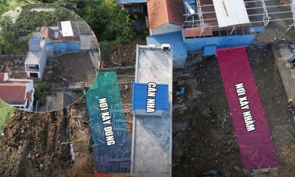 Diễn biến bất ngờ vụ xây nhầm nhà: Bất ngờ phát hiện ngôi mộ khi 'thần đèn' di chuyển căn nhà, phải dừng lại làm lễ