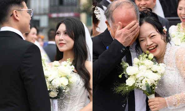 Hiếm có nhất Việt Nam: Con dâu và mẹ chồng mặc váy cưới cùng 1 ngày, hạnh phúc này 'quá vuýp'