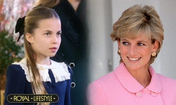 Học Công chúa Charlotte diện váy nhung tưởng nhớ bà nội: Bí quyết để bé hóa 'tiểu thư đài các' du xuân