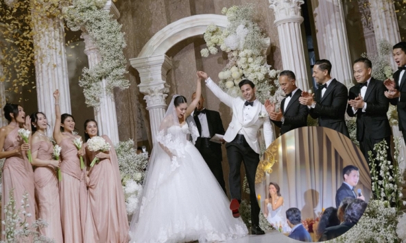 Tiên Nguyễn bị em trai nhắc đến bạn trai cũ ngay tại đám cưới khiến cả hội trường chấn động, cô dâu ra tín hiệu