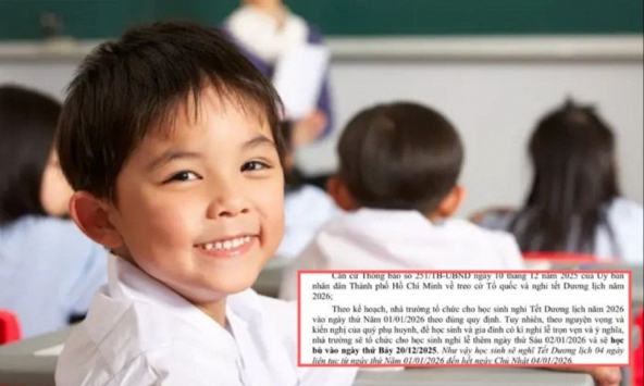 1 thông báo nghỉ Tết dương lịch của trường học đang gây tranh cãi - nhiều người than: 'Sợ nhất kiểu phụ huynh thế này!'