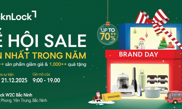 Cực HOT: LocknLock tung nghìn deal bùng cháy, giảm đến 70% tại Ngày thương hiệu W2C Bắc Ninh