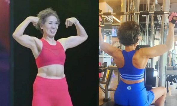 Sau 4 năm tập tạ, vóc dáng khiến người trẻ cũng phải nhìn, cụ bà 71 tuổi đã sống cuộc đời mà nhiều phụ nữ mơ ước khi về già