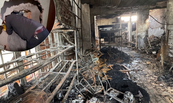 Bé sơ sinh sống sót thần kỳ trong vụ cháy nhà vì được cha quấn khăn ướt ôm chặt, che chở trong lòng, khoảnh khắc cuối gây nhói lòng