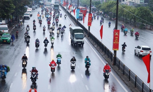 Không khí lạnh tăng cường trở lại ngay ngày đầu tiên của năm mới, miền Bắc mưa to, rét đậm