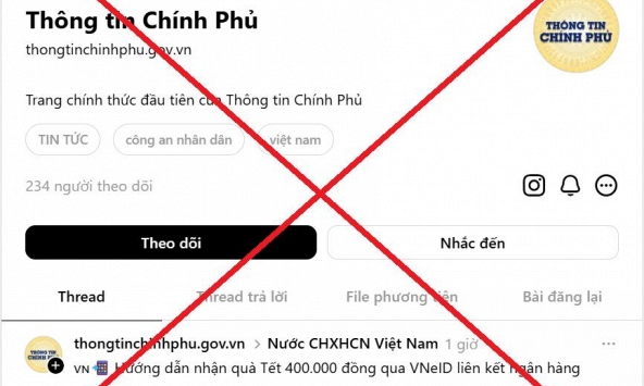 Fanpage Thông tin Chính phủ cảnh báo khẩn