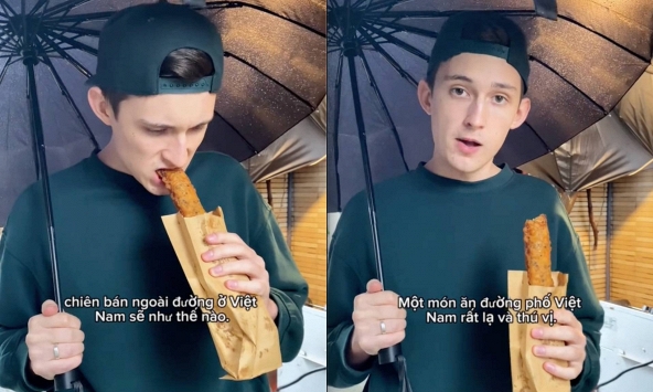 Món bánh chỉ 7.000 đồng ở Việt Nam khiến khách Nga liên tục gật gù vì quá ngon