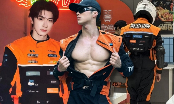 Cạnh tranh khốc liệt: Shipper nâng cấp giao diện thành 'soái ca' trường đua, mặc áo khoe cơ bắp khiến hội chị em bấn loạn