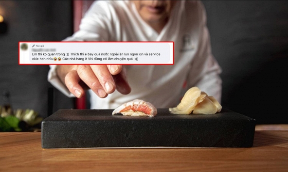 Đi ăn omakase phải cọc trước 1 triệu, khách nữ gây tranh cãi khi nói các nhà hàng ở Việt Nam 'đừng có lắm chuyện quá'