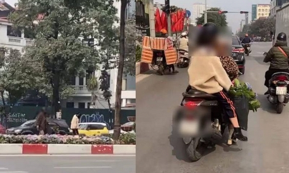 Hành động không tin nổi của người phụ nữ giữa thủ đô: Bé gái sẽ học được 1 bài học thật “xấu xí”