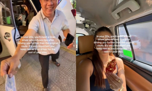 Khách Tây sững sờ vì bị tài xế Đà Nẵng 'cự tuyệt' tiền tip, đã vậy còn bị ép nhận món quà đặc biệt ra sân bay