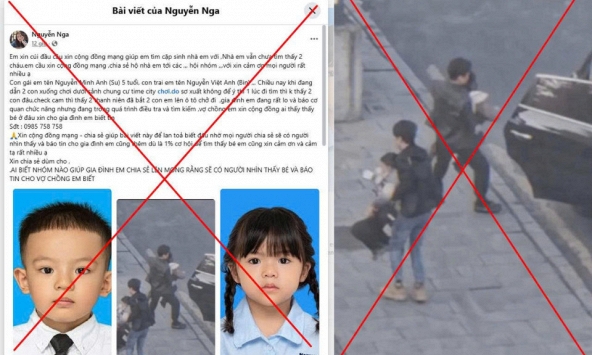 Tràn lan thông tin vụ 'bắt cóc 2 trẻ em tại Times City', công an Hà Nội cảnh báo