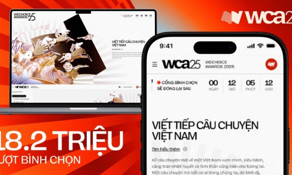 Viết tiếp những con số bùng nổ tại WeChoice Awards 2025: Hơn 18 triệu lượt bình chọn, Top #1 chủ đề và từ khóa thịnh hành